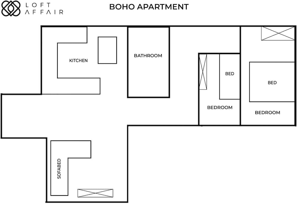 Апартаменты Deluxe Boho Lofts by LoftAffair