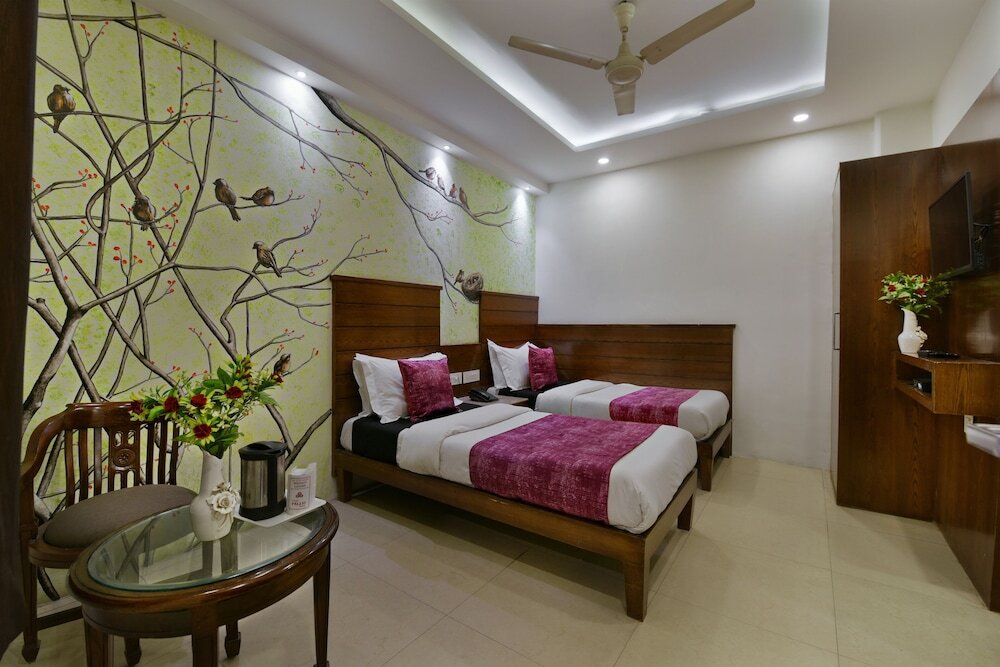 Deluxe double chambre avec balcon Hotel Yuvraj Deluxe New Delhi Railway station