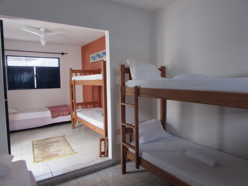 Кровать в общем номере Blue Hostel
