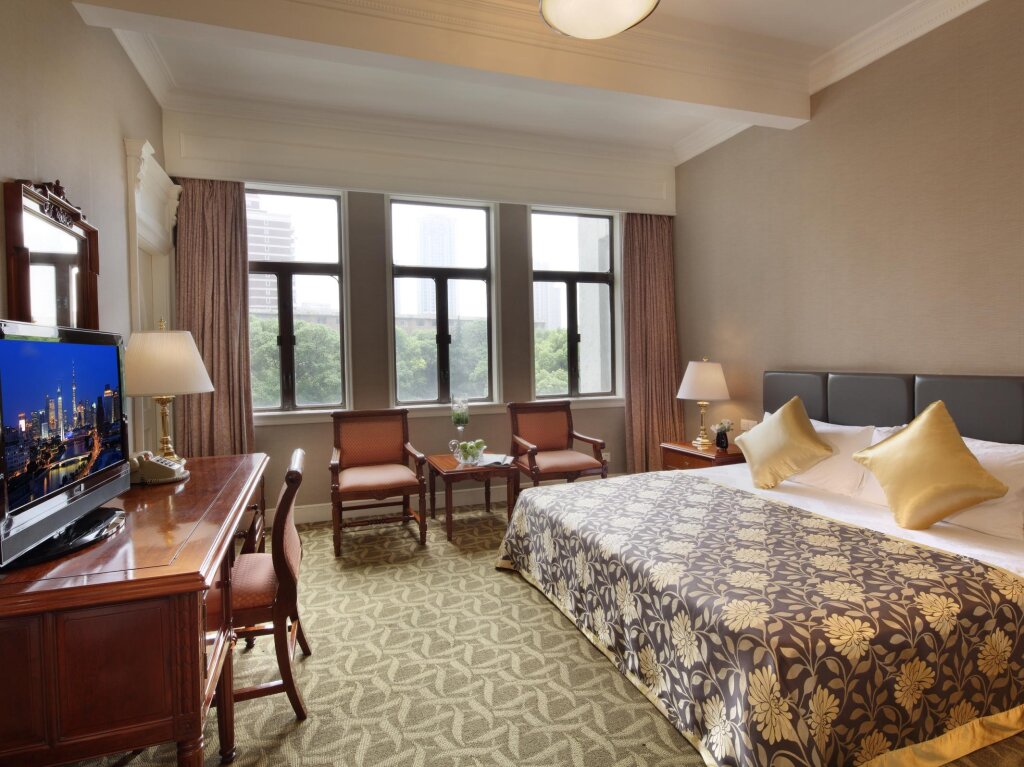 Deluxe Einzel Zimmer mit Balkon und mit Gartenblick Jin Jiang Jing An Hotel
