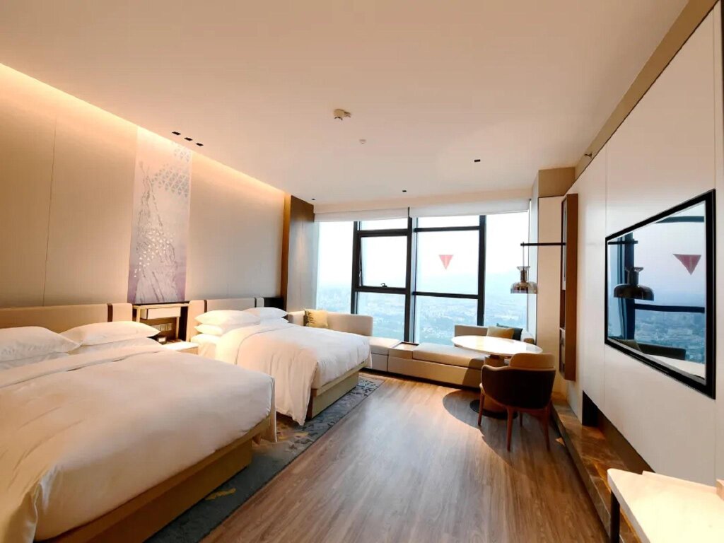 Deluxe Double room with river view Jinhua Marriott Hotel