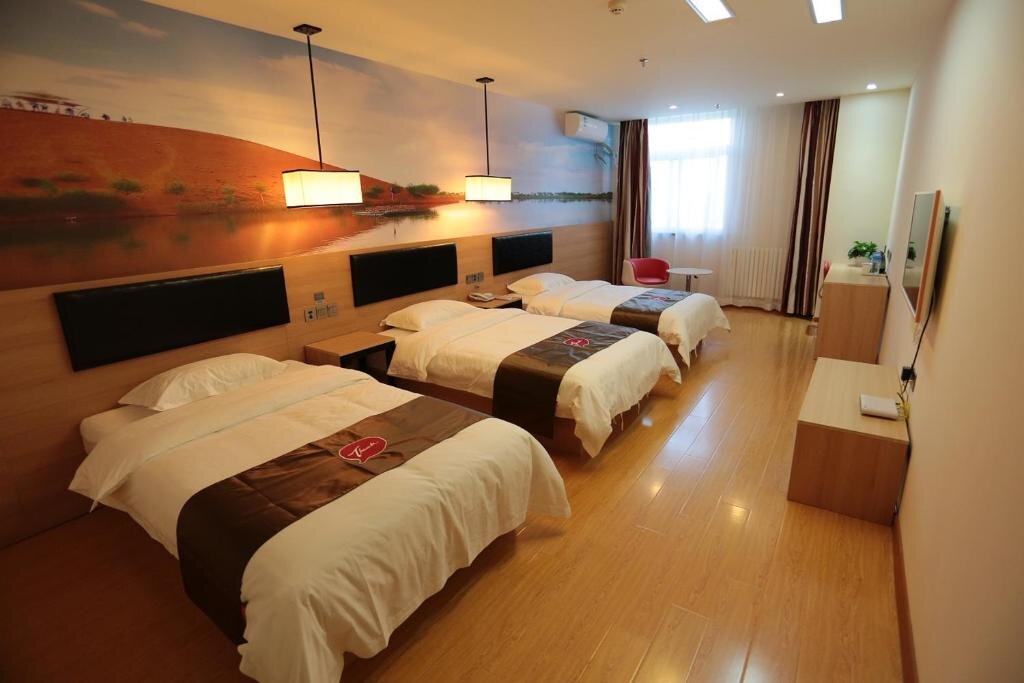 Habitación triple Estándar Thank Inn Hotel Ningxia Yinchuan Xixia District Tongxin Road