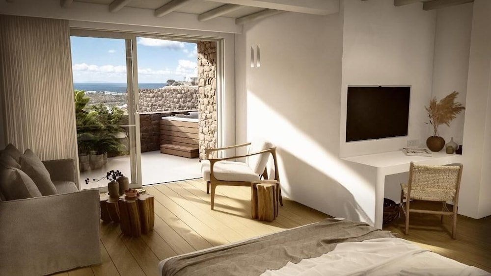 Deluxe suite avec balcon Nomia Sunset Suites Mykonos