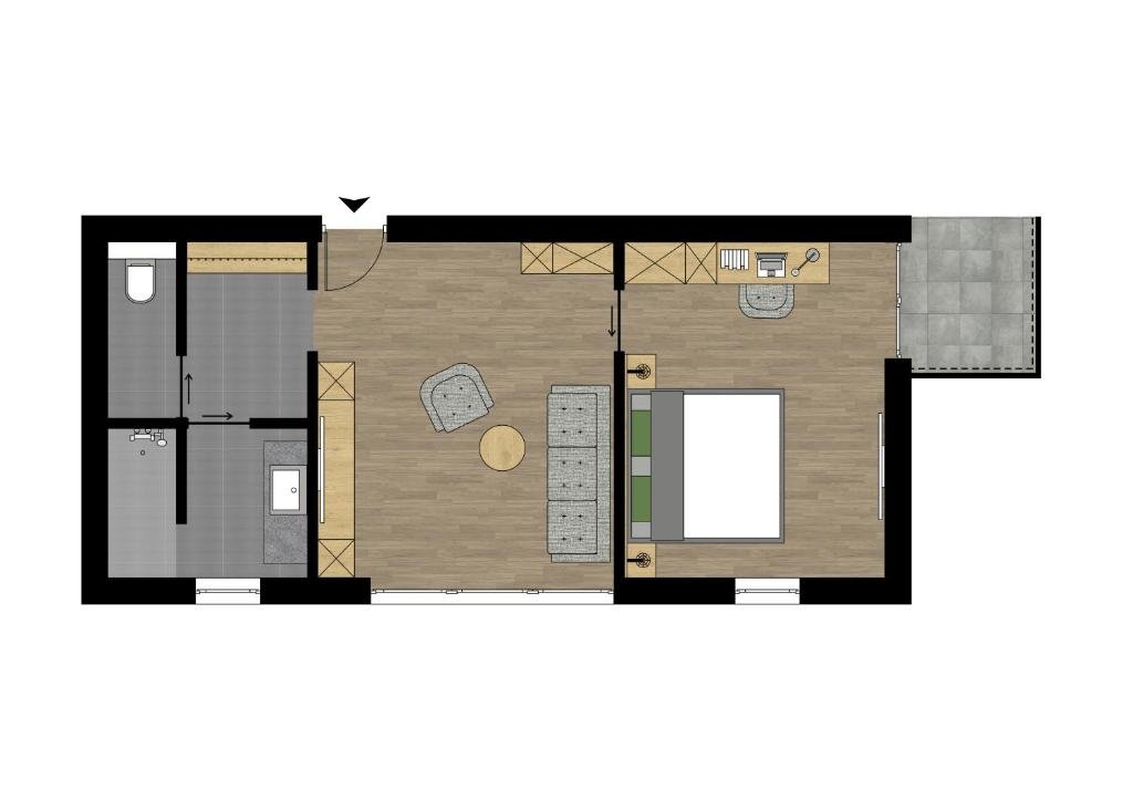 Семейный люкс с балконом Alpenhotel Zimba