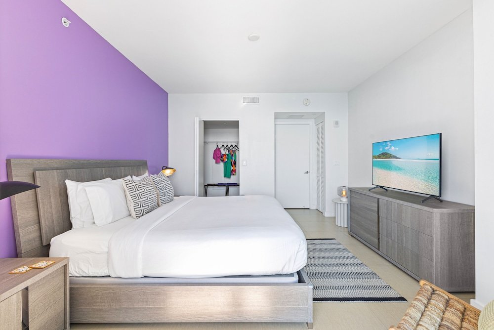 Appartamento Deluxe 1 camera da letto con balcone e con vista sull'oceano Dharma Home Suites Miami Beach at Monte Carlo