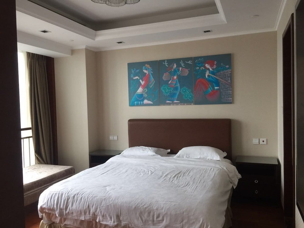 Suite familiar con vista al mar Qingdao Jinshan We Holiday Apt Wusi