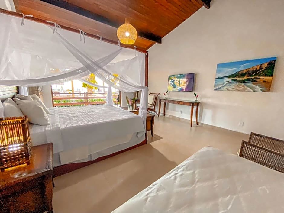 Standard famille chambre avec balcon Arraial Bangalô Praia Hotel
