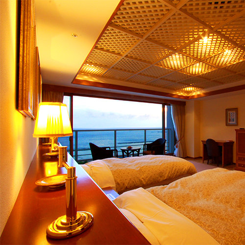 Двухместный люкс с видом на океан Nishiizu Crystal View Hotel