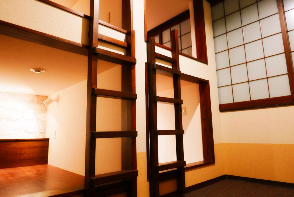 Bett im Wohnheim K's House Takayama Oasis [2nd K's Hostel]