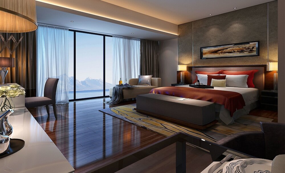 Deluxe Double room with sea view Sanya Shuang Da International Hotel