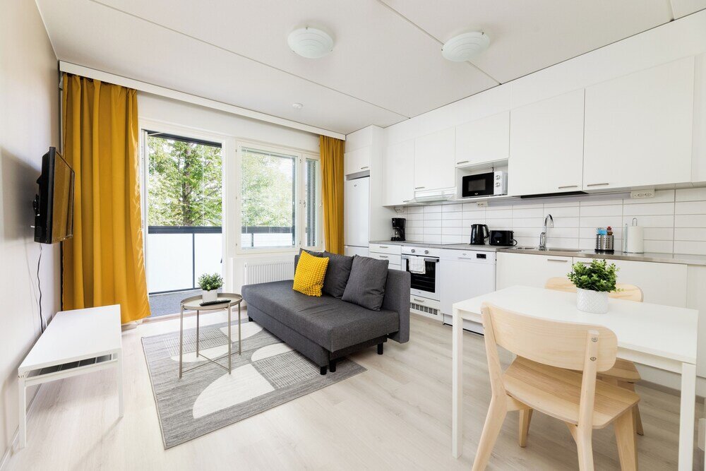 Standard Apartment 1 Schlafzimmer mit Balkon Hiisi Homes Riihimäki