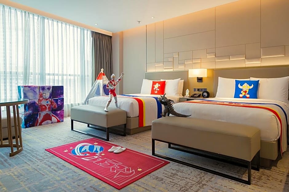 Standard Double Family room with city view Chengdu Marriott Hotel Financial Centre