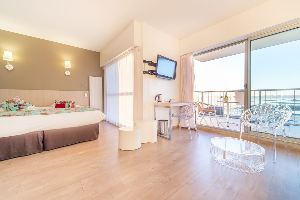 Junior suite con balcone e con vista sul giardino Hôtel Beau Rivage Valdys Thalasso & Spa
