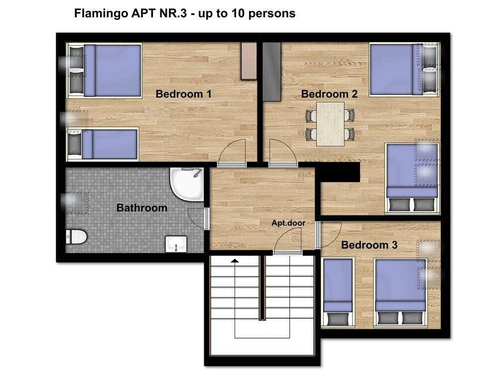 Люкс Comfort Flamingo Apartments