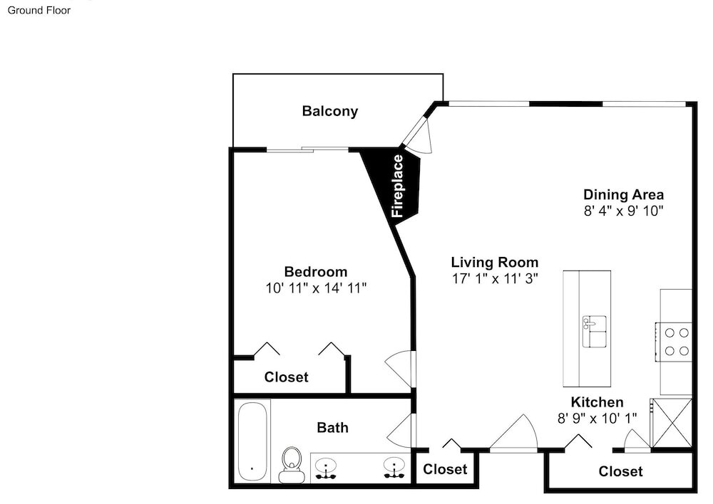 Standard Zimmer 1 Schlafzimmer mit Balkon und mit Bergblick Tenderfoot Lodge 2620