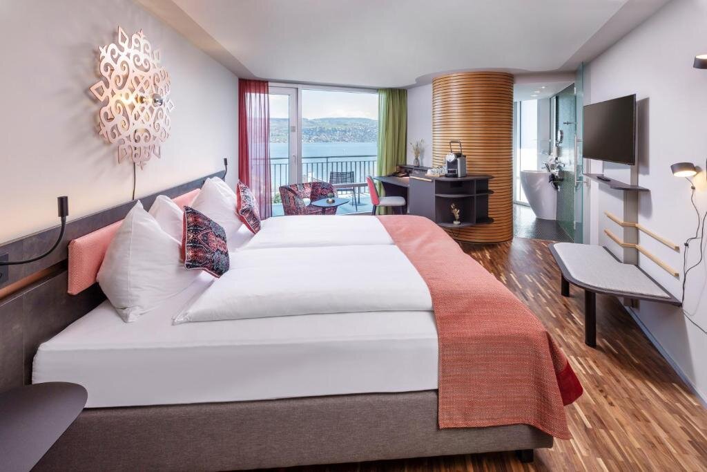 Двухместный номер Standard с балконом и с видом на озеро Sedartis Swiss Quality Hotel
