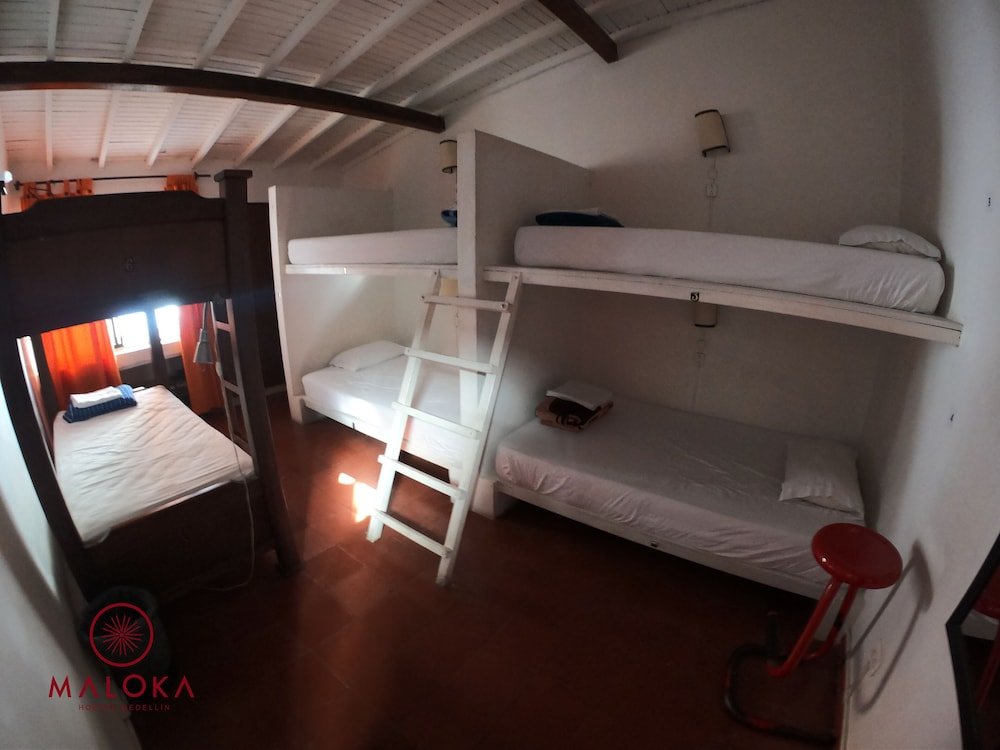Cama en dormitorio compartido Maloka Hostel