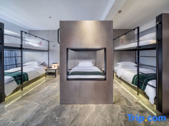 Bett im Wohnheim Super 8 Hotel Wenzhou Cangnan Cheng Zhong Lu