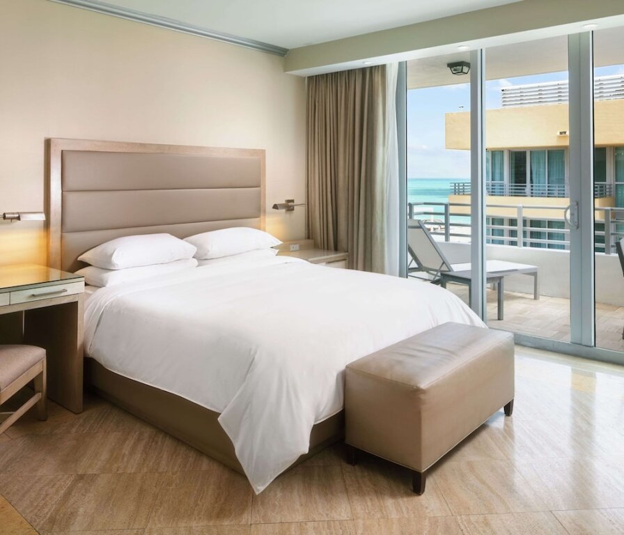 Monolocale doppio con balcone e con parziale vista sull'oceano Hilton Bentley Miami/South Beach