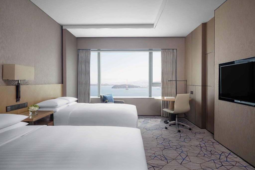 Standard Doppel Zimmer mit Hafenblick Xiamen Marriott Hotel Haicang