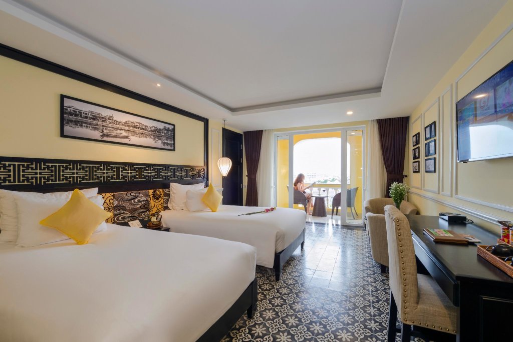 Deluxe chambre avec balcon et Vue jardin Le Pavillon Hoi An Luxury Resort & Spa