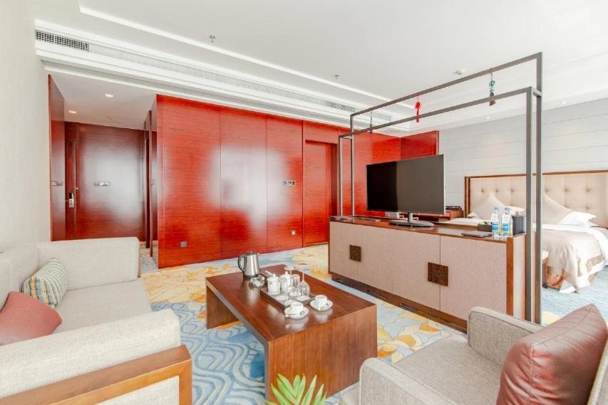Deluxe Double room with city view Binhai Jinling International Hotel