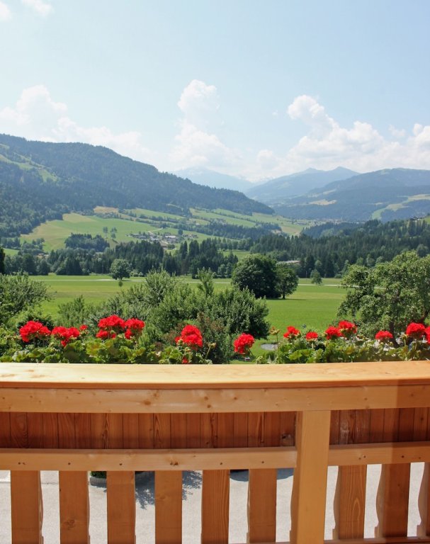 Habitación doble Estándar con balcón y con vista a la montaña Landhaus Ager