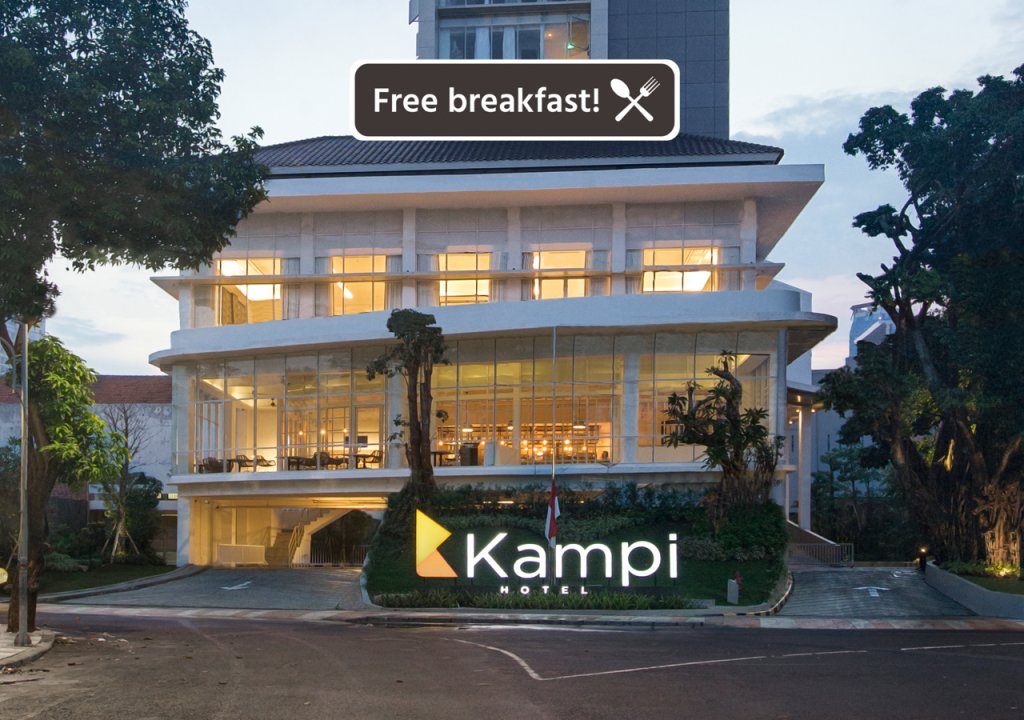 Кровать в общем номере Kampi Hotel Tunjungan - Surabaya