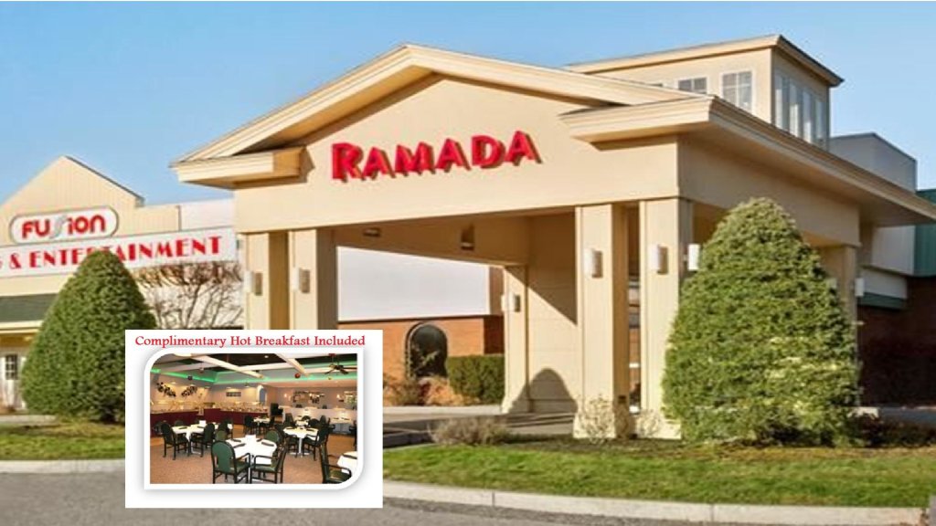 Кровать в общем номере Ramada Hotel & Conference Center by Wyndham Lewiston
