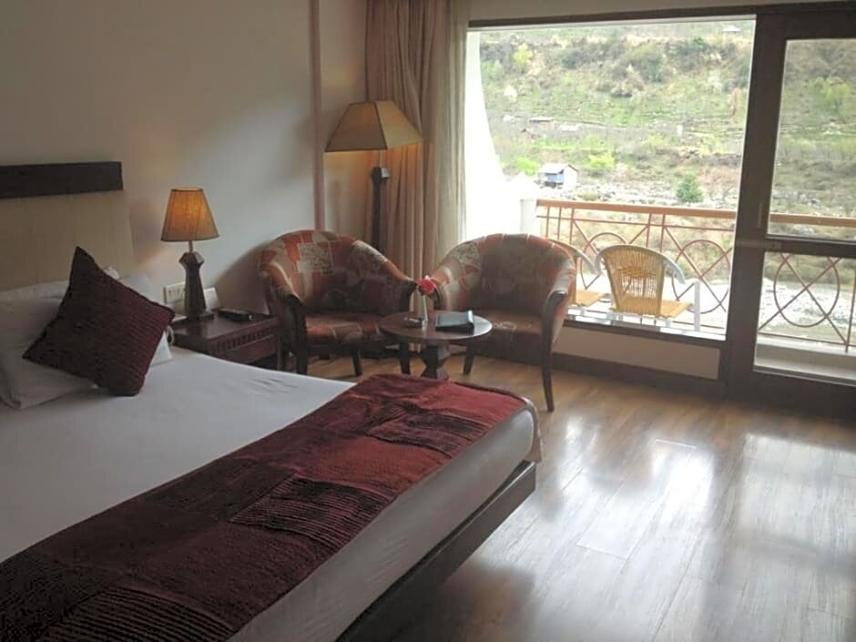 Habitación De lujo con vista al río Mastiff Grand Manali Resort