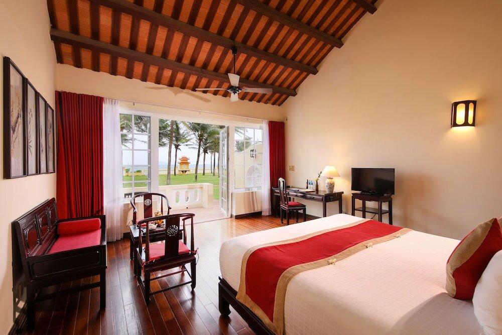 Deluxe double chambre avec balcon et Vue jardin Victoria Hoi An Beach Resort & Spa