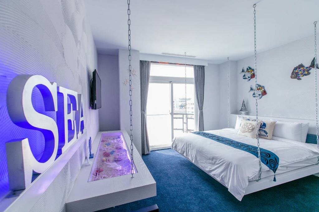 Standard Doppel Zimmer mit Balkon und mit Meerblick Jin Pin Hotel