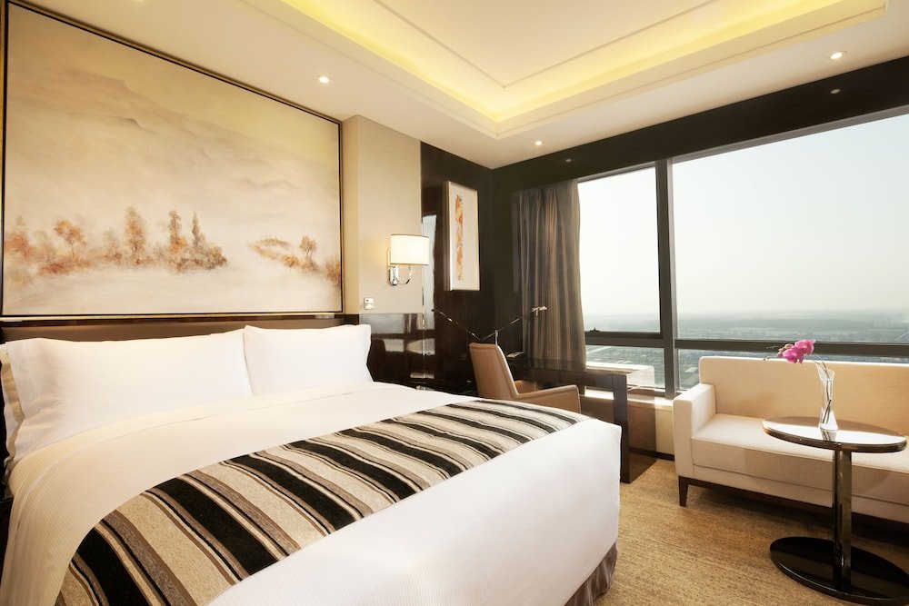 Deluxe Doppel Zimmer mit Balkon und mit Seeblick DoubleTree by Hilton hotel Anhui - Suzhou