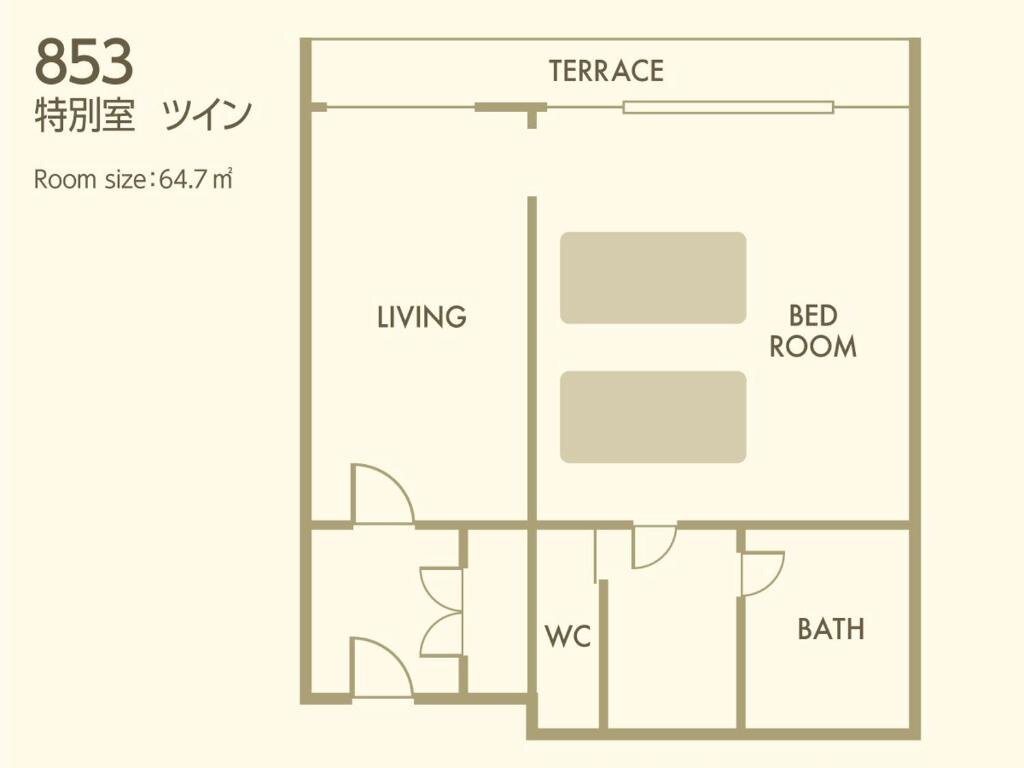 Suite 1 Schlafzimmer Nishiizu Crystal View Hotel