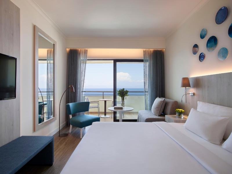 Deluxe Doppel Zimmer mit Balkon und mit Meerblick Rhodes Bay Hotel & Spa