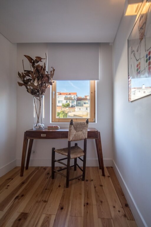 Студия с балконом и с видом на реку Cozy Lisbon Graça