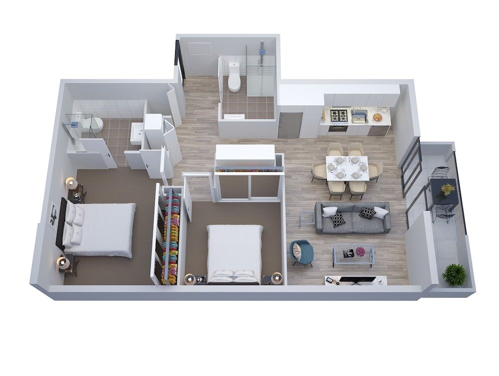 Апартаменты Deluxe с 2 комнатами Manhattan Apartments - Caulfield North
