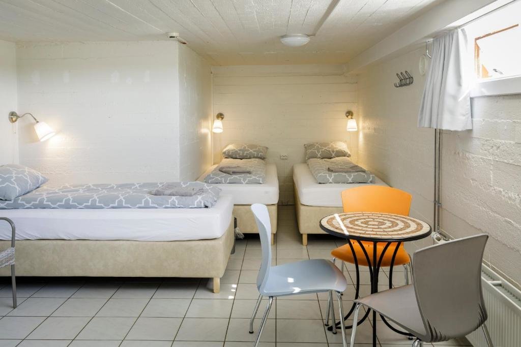 Кровать в общем номере Reykhólar Hostel