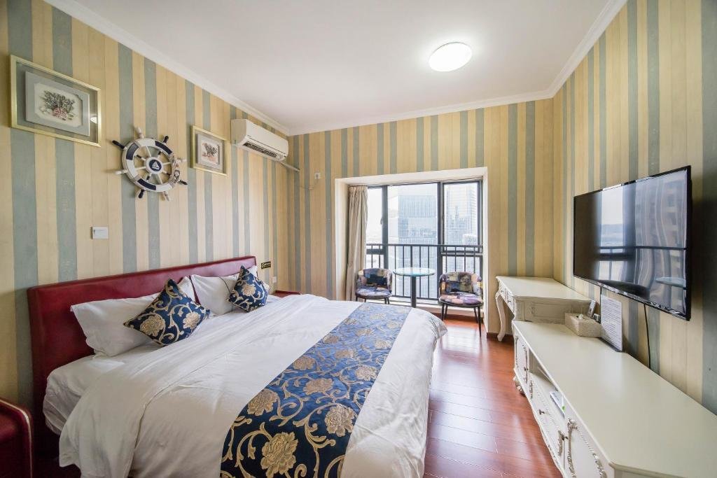 Deluxe Double room with river view Guangzhou Laiste ApartHotel（Pazhou Exhibition Center Branch）
