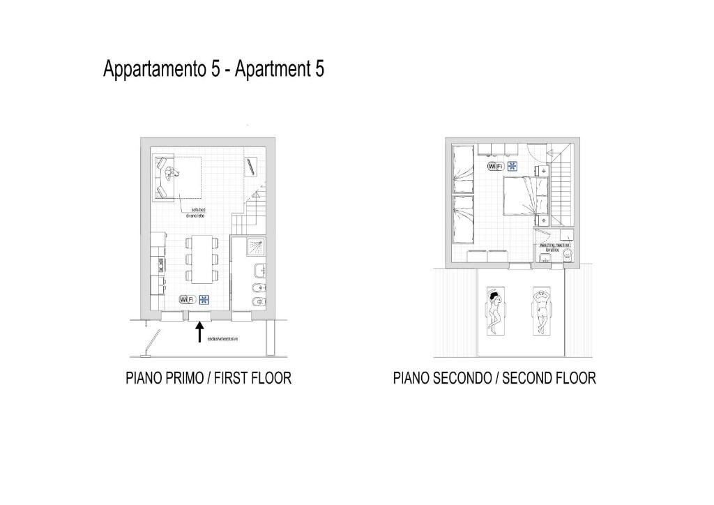 Апартаменты c 1 комнатой Appartamenti Arcobaleno