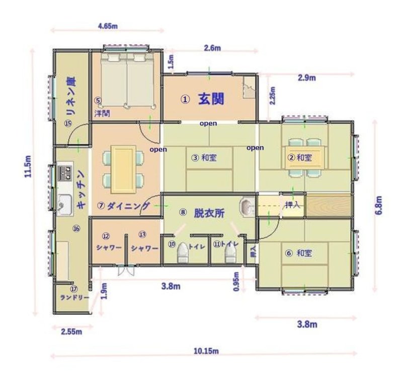 Standard Familie Zimmer Condominium WAFU TEI Okinawa city