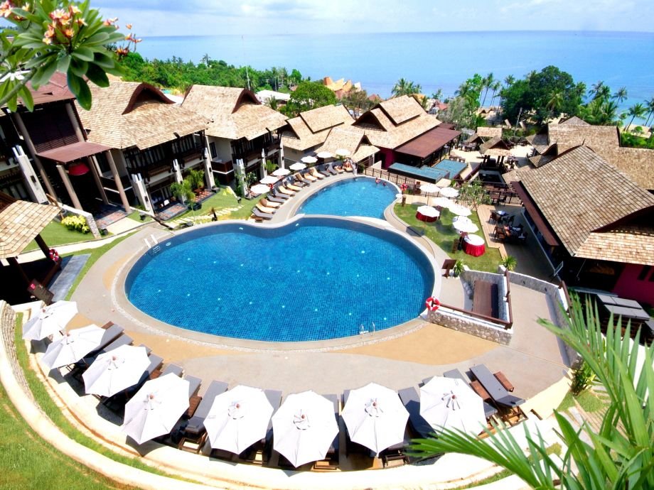Villa mit Balkon und mit Meerblick Bhundhari Spa Resort & Villas Samui