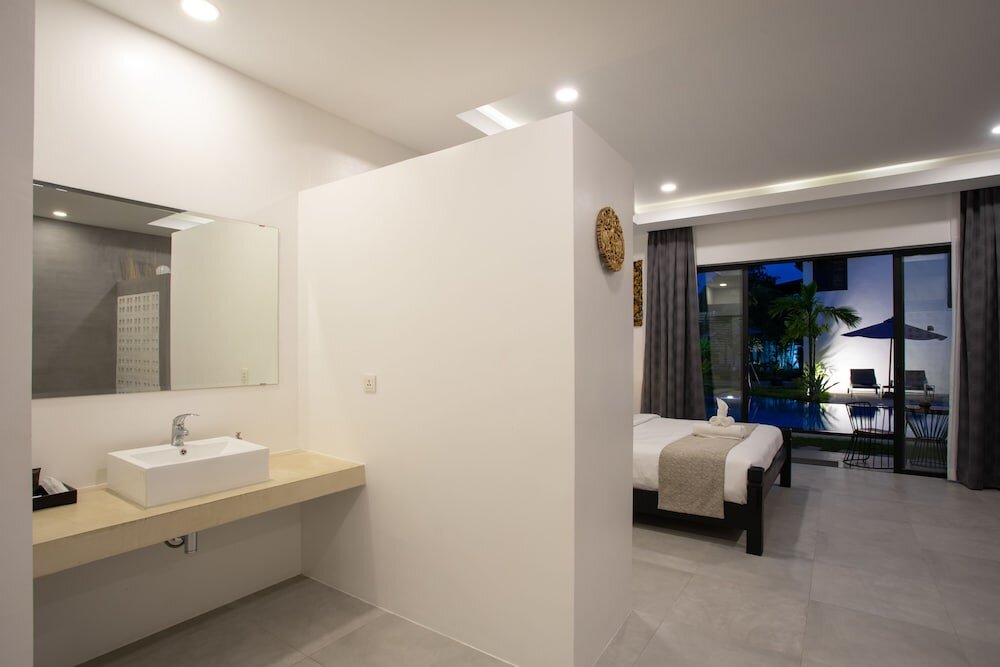 Suite 2 Schlafzimmer mit Balkon Pavillon d'Angkor & Spa