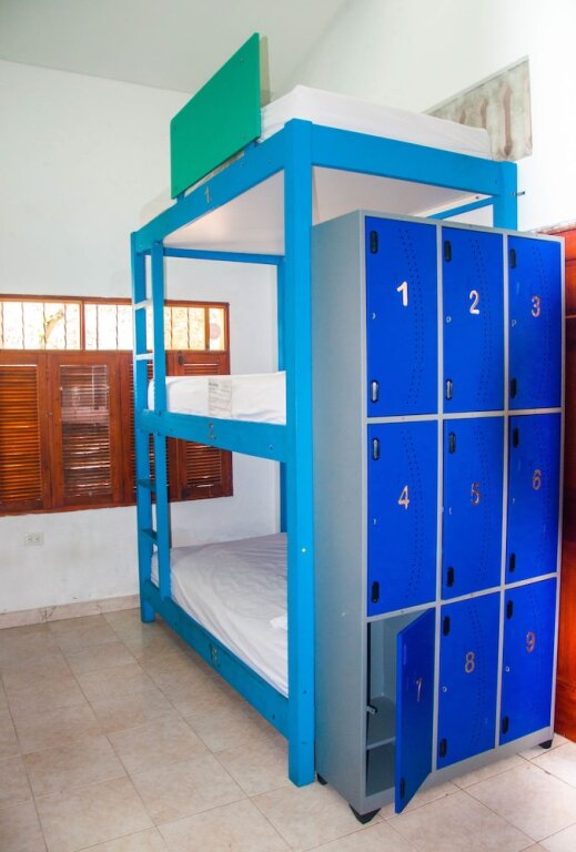 Кровать в общем номере Pachamama Hostel Cartagena