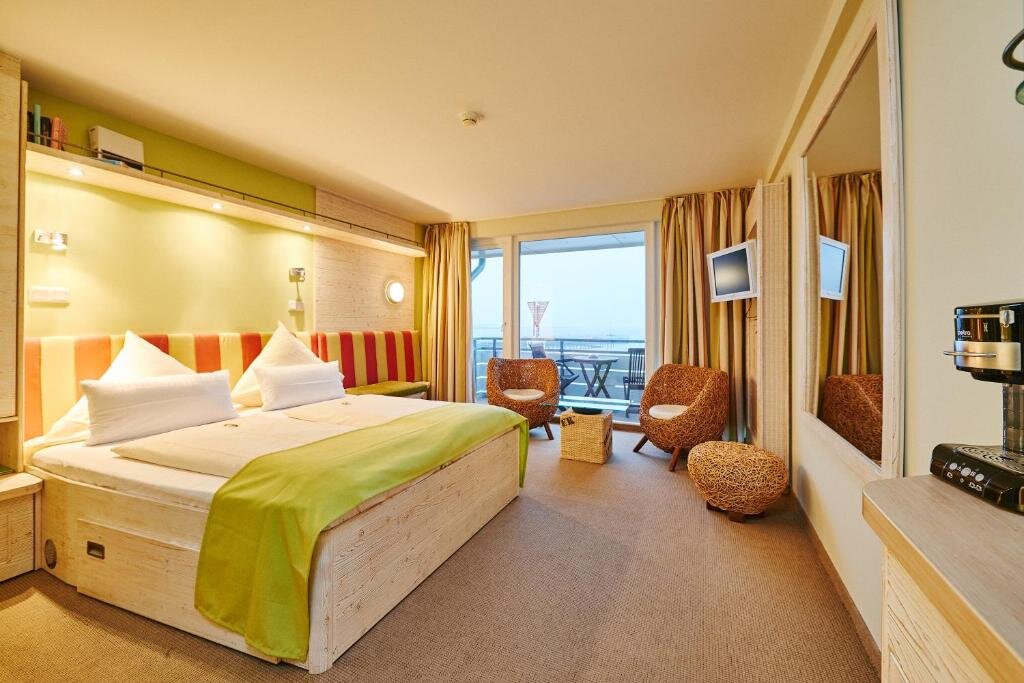 Camera doppia Standard con balcone e con vista mare Hotel Rickmers' Insulaner