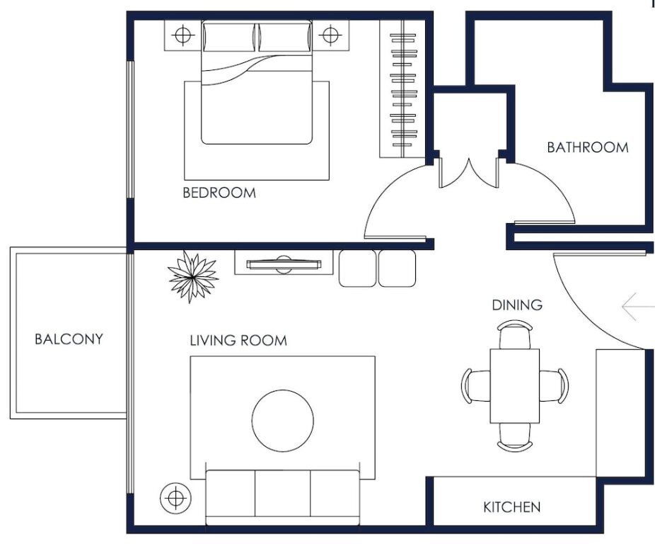 Deluxe Apartment 1B-UnaB-7-706