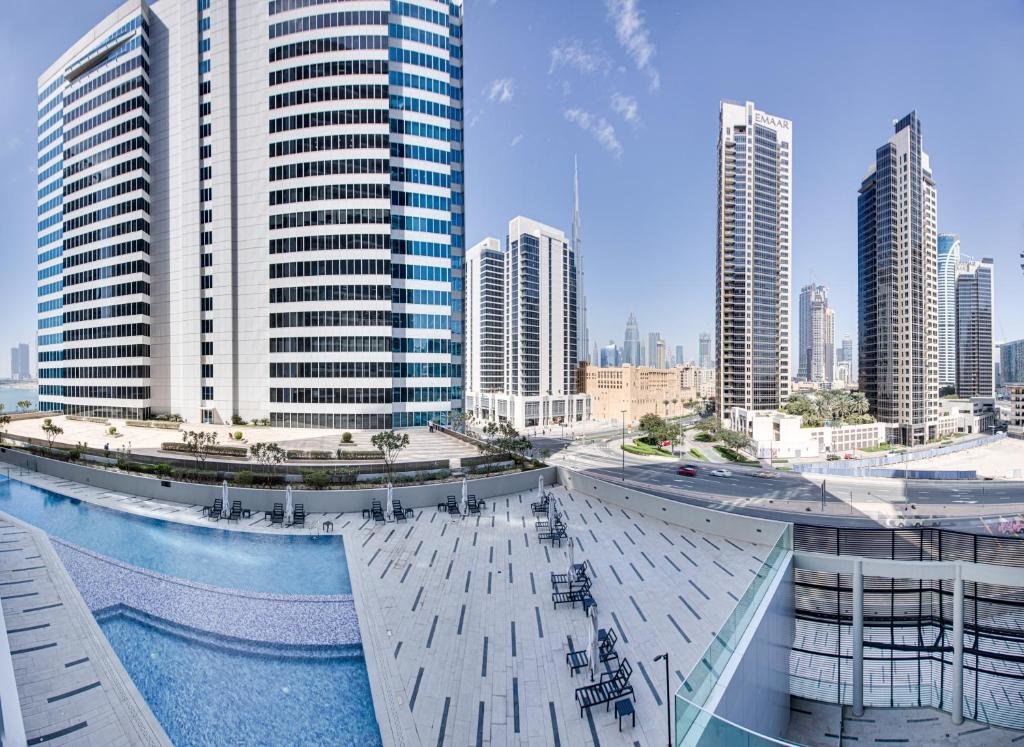 Apartment Studio apartment with Burj Khalifa view