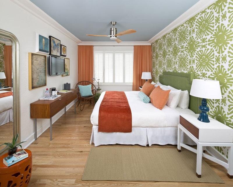Кровать в общем номере Circa 39 Hotel Miami Beach