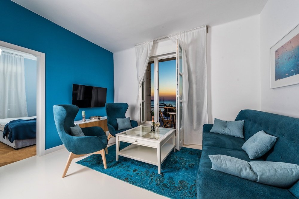 Apartment mit Balkon und mit Meerblick Aquamarine The Sea View Apartment