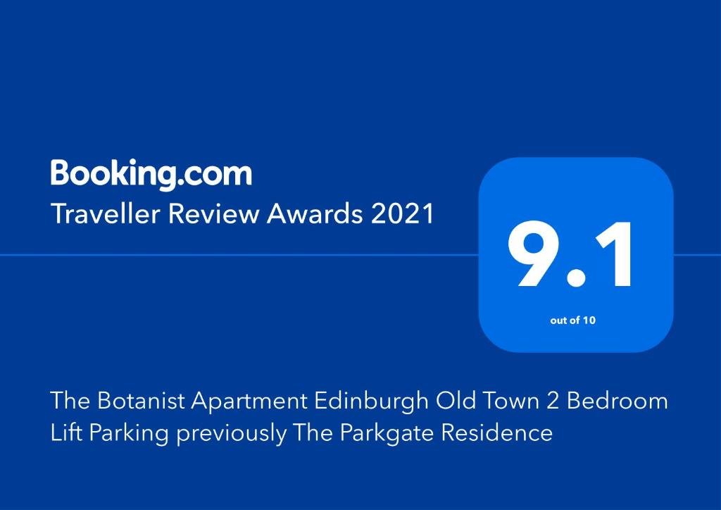 Апартаменты The Botanist Apartment Edinburgh Old Town 2 Bedroom Lift Parking previously The Parkgate Residence
